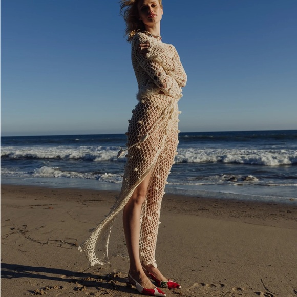 Andreeva metallic handmade crochet skirt - Picture 4 of 7